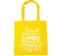 Hippowarehouse If You Are Going to Be Salty Bring the Tequila Tote Shopping Gym Beach Bag 42cm x38cm, 10 litres