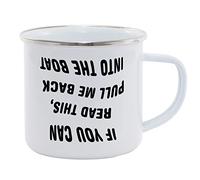 Hippowarehouse If You Can Read This, Pull Me Back Into The Boat (Printed Upside Down) Printed Mug Various Colour Options Ceramic Cup Kitchenware 11oz