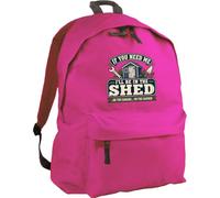 Hippowarehouse If you need me i'll be in the shed backpack ruck sack Dimensions: 31 x 42 x 21 cm Capacity: 18 litres