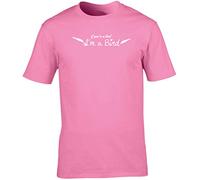 Hippowarehouse If You're a Bird I'm a Bird Unisex Short Sleeve t-Shirt (Specific Size Guide in Description) Pink