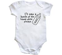 Hippowarehouse I'll Take a Bottle of the House White Please baby vest bodysuit (short sleeve) boys girls