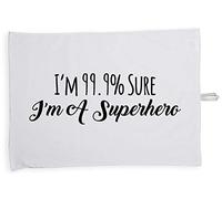 Hippowarehouse I'm 99.9% Sure I'm A Superhero Tea Towel Eco Printed Dish Cloth Kitchen accessory 50cmx70cm 100% Cotton