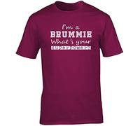 Hippowarehouse I'm A Brummie What's Your Superpower? Unisex Short Sleeve t-Shirt (Specific Size Guide in Description) Maroon