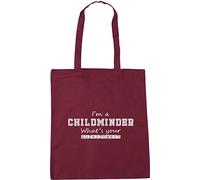 Hippowarehouse I'm A Childminder What's Your Superpower? Tote Shopping Gym Beach Bag 42cm x38cm, 10 litres