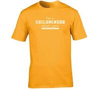 Hippowarehouse I'm A Childminder What's Your Superpower? Unisex Short Sleeve t-Shirt (Specific Size Guide in Description) Gold