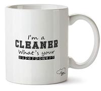 Hippowarehouse I'm a Cleaner What's Your Superpower? Printed Mug Cup Ceramic 10oz