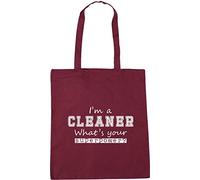 Hippowarehouse I'm a Cleaner What's Your Superpower? Tote Shopping Gym Beach Bag 42cm x38cm, 10 litres