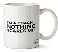 Hippowarehouse I'm a Coach Nothing Scares Me Printed Mug Cup Ceramic 10oz