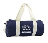 Hippowarehouse I'm A Dental Nurse What's Your Superpower? Gymwear Gym Duffle Cylinder Uniform Kit Bag 50 x 25 x 25cm 20 litres