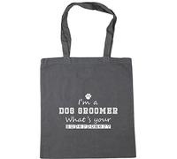 Hippowarehouse I'm A Dog Groomer What's Your Superpower? Tote Shopping Gym Beach Bag 42cm x38cm, 10 litres