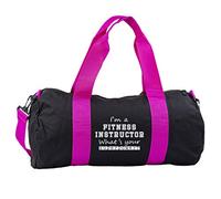 Hippowarehouse I'm A Fitness Instructor What's Your Superpower? Gymwear Gym Duffle Cylinder Uniform Kit Bag 50 x 25 x 25cm 20 litres