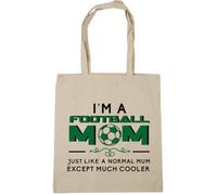 Hippowarehouse I'm a football mum just like a normal mum except much cooler Tote Shopping Gym Beach Bag 42cm x38cm, 10 litres