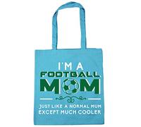 Hippowarehouse I'm a football mum just like a normal mum except much cooler Tote Shopping Gym Beach Bag 42cm x38cm, 10 litres