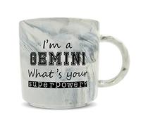 Hippowarehouse I'm A Gemini What's Your Superpower? Printed Mug Various Colour Options Ceramic Cup Kitchenware 11oz