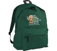 Hippowarehouse I'm a grumpy old man just let me ask my wife first backpack ruck sack Dimensions: 31 x 42 x 21 cm Capacity: 18 litres