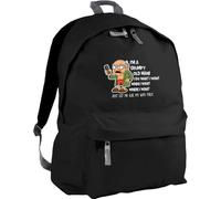 Hippowarehouse I'm a grumpy old man just let me ask my wife first backpack ruck sack Dimensions: 31 x 42 x 21 cm Capacity: 18 litres