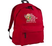 Hippowarehouse I'm a grumpy old man just let me ask my wife first backpack ruck sack Dimensions: 31 x 42 x 21 cm Capacity: 18 litres