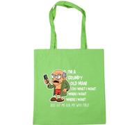 Hippowarehouse I'm a grumpy old man just let me ask my wife first Tote Shopping Gym Beach Bag 42cm x38cm, 10 litres