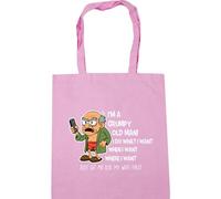Hippowarehouse I'm a grumpy old man just let me ask my wife first Tote Shopping Gym Beach Bag 42cm x38cm, 10 litres
