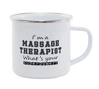 Hippowarehouse I'm a Massage Therapist What's Your Superpower? Printed Mug Various Colour Options Ceramic Cup Kitchenware 11oz