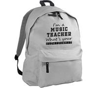 HippoWarehouse I'm a Music Teacher What's Your Superpower? Backpack ruck Sack Dimensions: 31 x 42 x 21 cm Capacity: 18 litres