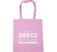 Hippowarehouse I'm a Senco what's your superpower? Tote Shopping Gym Beach Bag 42cm x38cm, 10 litres