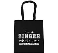 Hippowarehouse I'm a Singer What's Your Superpower? Tote Shopping Gym Beach Bag 42cm x38cm, 10 litres