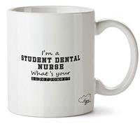 Hippowarehouse I'm A Student Dental Nurse What's Your Superpower? Printed Mug Cup Ceramic 10oz