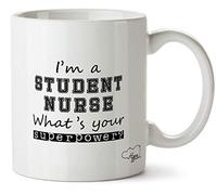 Hippowarehouse I'm A Student Nurse What's Your Superpower? Printed Mug Cup Ceramic 10oz