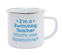 Hippowarehouse I'm a Swimming Teacher What's Your Superpower? Printed Mug Various Colour Options Ceramic Cup Kitchenware 11oz