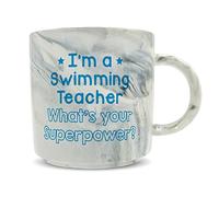 Hippowarehouse I'm a Swimming Teacher What's Your Superpower? Printed Mug Various Colour Options Ceramic Cup Kitchenware 11oz