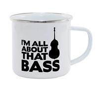 Hippowarehouse I'm All About That Bass (Double Bass) Printed Mug Various Colour Options Ceramic Cup Kitchenware 11oz