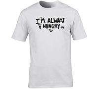 Hippowarehouse I'm Always Hungry Unisex Short Sleeve t-Shirt White