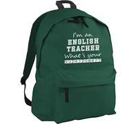 HippoWarehouse I'm an English Teacher What's Your Superpower? Backpack ruck Sack Dimensions: 31 x 42 x 21 cm Capacity: 18 litres