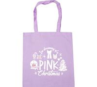 Hippowarehouse Im Dreaming of a Pink Christmas Girly Holidays Tote Shopping Gym Beach Bag 42cm x38cm, 10 litres