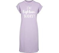 Hippowarehouse I'm Eighteen Today - 18th Birthday t-Shirt Dress Women's Adults Nightie Nightdress Lilac