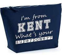 Hippowarehouse I'm From Kent What's Your Superpower? printed make up cosmetic wash bag 18x19x9cm