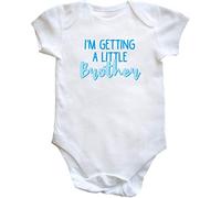 Hippowarehouse I'm Getting A Little Brother (Blue) baby vest bodysuit (short sleeve) boys girls