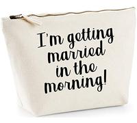 Hippowarehouse I'm getting married in the morning! printed make up cosmetic wash bag 18x19x9cm