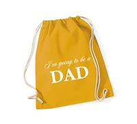 Hippowarehouse I'm going to be a Dad Drawstring Cotton School Gym Bag 37cm x 46cm, 12 litres