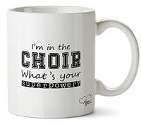 Hippowarehouse I'm in The Choir What's Your Superpower? Printed Mug Cup Ceramic 10oz