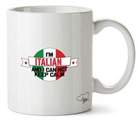 Hippowarehouse I'm Italian and I can not Keep Calm Printed Mug Cup Ceramic 10oz