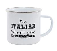 Hippowarehouse I'm Italian What's Your Superpower? Printed Mug Various Colour Options Ceramic Cup Kitchenware 11oz