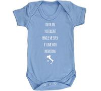 Hippowarehouse I'm Italian You Couldn't Handle Me Even If I Came with Instructions Baby Vest Bodysuit (Short Sleeve) Boys Girls