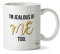 Hippowarehouse I'm Jealous of Me Too Printed Mug Cup Ceramic 10oz