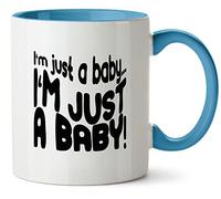 Hippowarehouse I'm just a Baby Printed Mug Various Colour Options Ceramic Cup Kitchenware 11oz