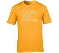 Hippowarehouse I'm just one lab Accident Away from Being a Supervillain Unisex Short Sleeve t-Shirt (Specific Size Guide in Description) Gold