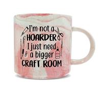 Hippowarehouse I'm not a Hoarder I just Need a Bigger Craft Room Printed Mug Various Colour Options Ceramic Cup Kitchenware 11oz