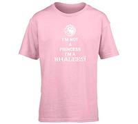 Hippowarehouse I'm not a Princess I'm a Khaleesi Kids Children's Short Sleeve t-Shirt Pink