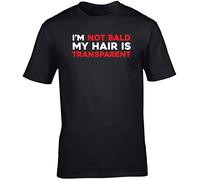 Hippowarehouse I'm not Bald My Hair is Transparent Unisex Short Sleeve t-Shirt (Specific Size Guide in Description)